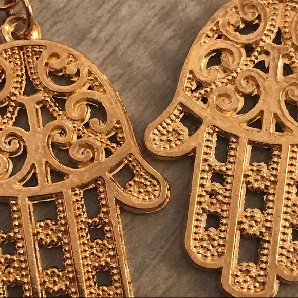 Hamsa Earrings - Picture 3 of 6